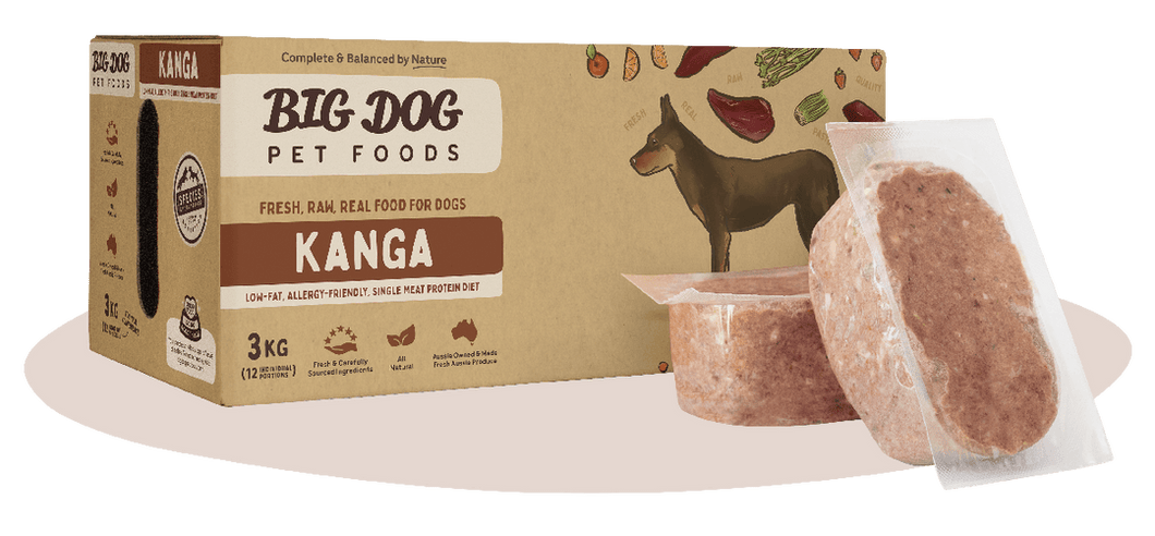 Big Dog - Kangaroo Raw Diet 3kg  (Pick Up/ Local Delivery Only)