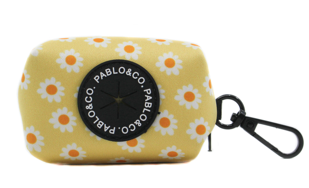 Yellow Daisy Poo Bag Holder