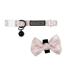 Load image into Gallery viewer, Little Kitty Co Latte Gingham Collar
