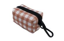 Load image into Gallery viewer, Chocolate Gingham Poo Bag
