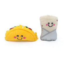 Load image into Gallery viewer, Zippy Claws Plush Taco &amp; Burrito
