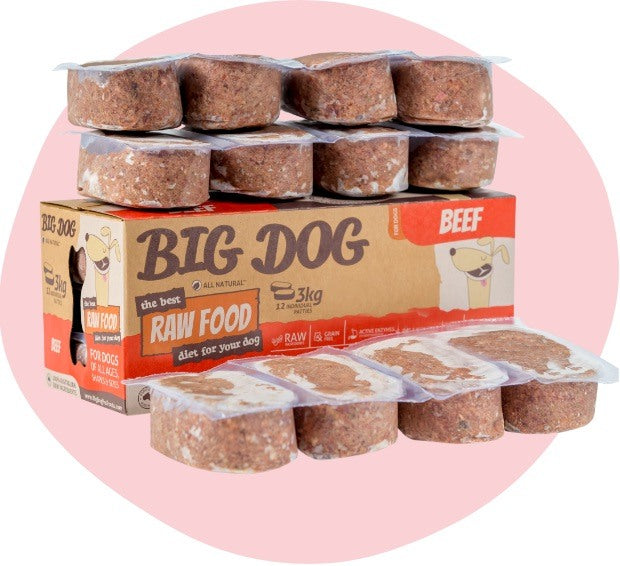 Big Dog Beef Raw Diet 3kg (Pick-Up/ Local Delivery)