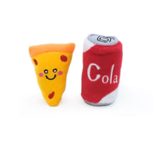 Load image into Gallery viewer, Zippy Claws Plush Pizza &amp; Cola
