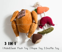 Load image into Gallery viewer, Stuffed Turkey Snuffle Dog Toy
