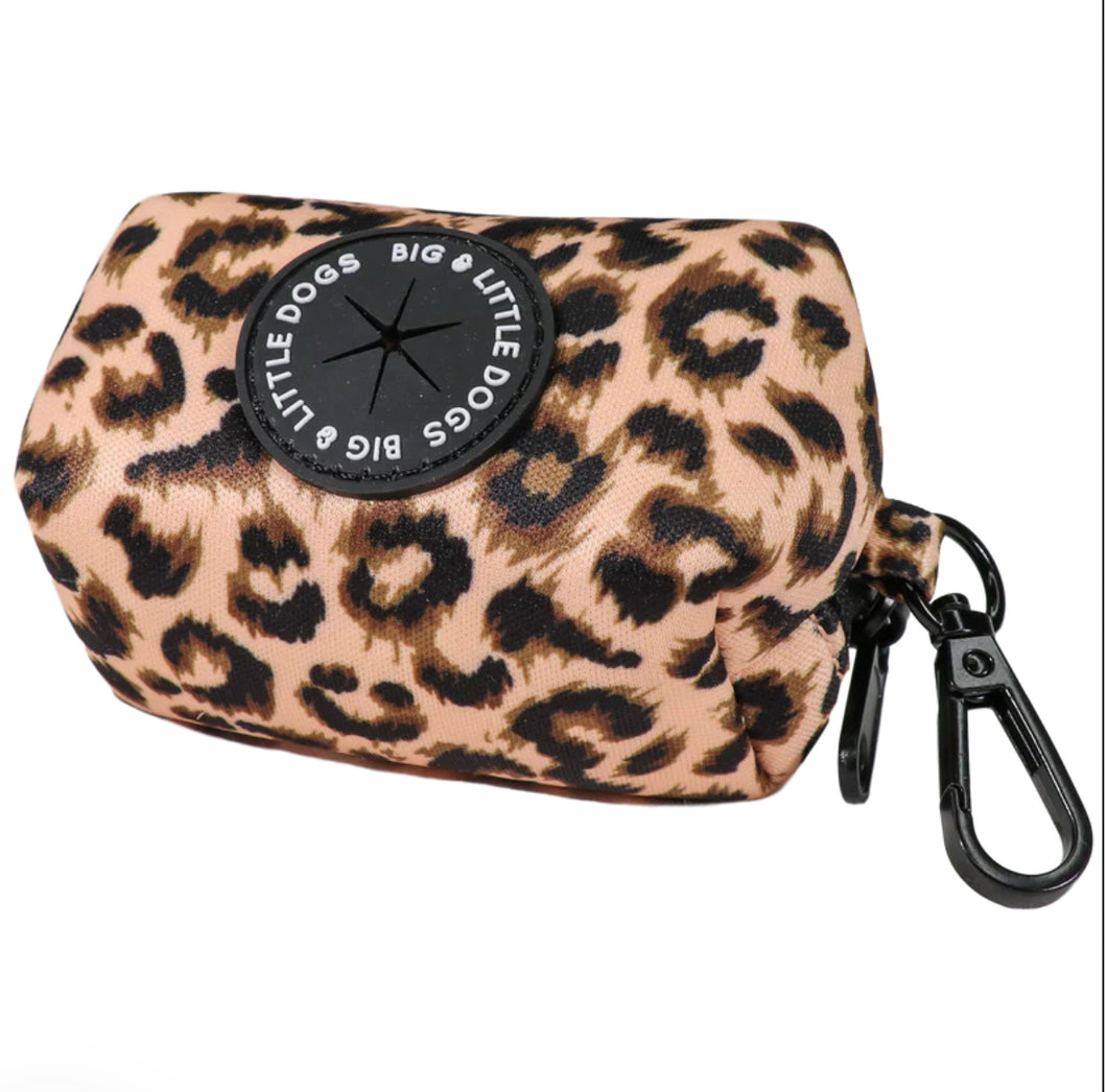 Luxurious Leopard Poo Bag Holder
