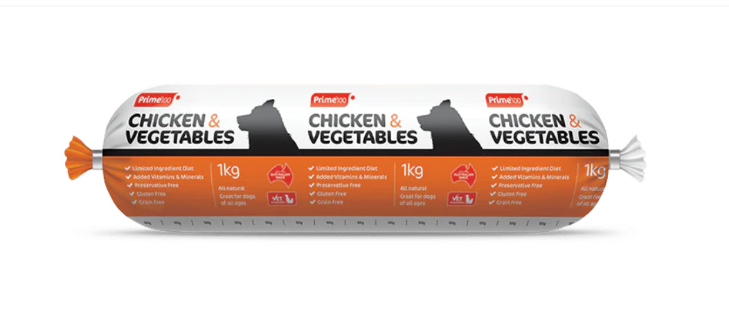 Prime 100 Chicken & Vegetables 2kg (Pick Up or Local Delivery Only)
