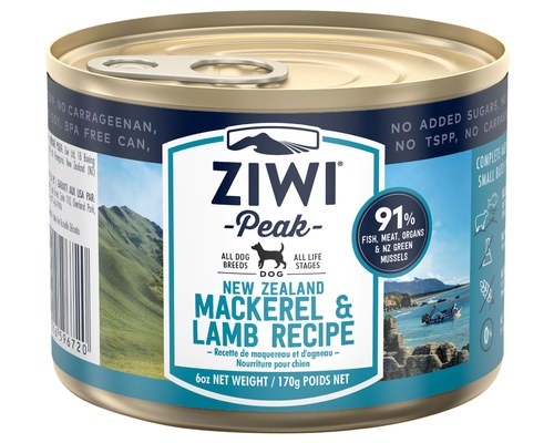 ZIWI® Peak Wet Mackerel & Lamb Recipe for Dogs
